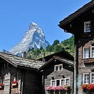 View over the Matterhorn mountain from Zermatt in the Alps, Valais, Switzerland
<BR><BR>More images at www.arterra.be</P>